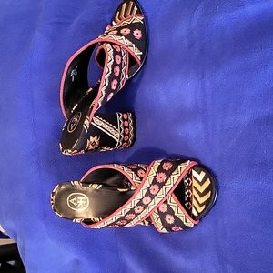 ASH Block Heel Slip-on Sandals